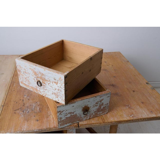 Gray Antique Northern Swedish Country Table in Pine For Sale - Image 8 of 9