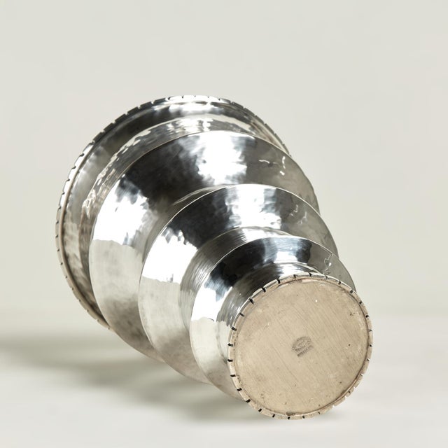 Vintage Silver Plate Vessel With Humming Bird by Emilia Castillo For Sale - Image 10 of 12