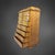 Biedermeier Maple Veneer Pillared Chest of Drawers with Pointed Gable, Thuringia, 1820s For Sale - Image 4 of 11