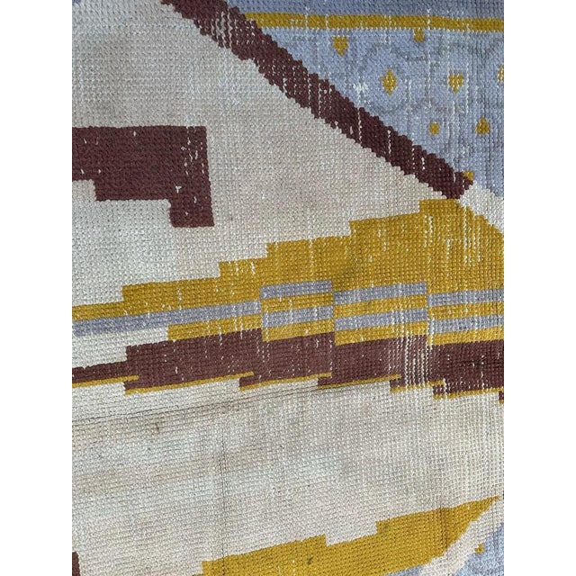 Art Deco French Rug by Cransac, 1930s For Sale - Image 6 of 18