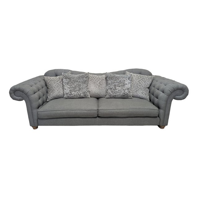 Large Vintage Chesterfield Sofa For Sale