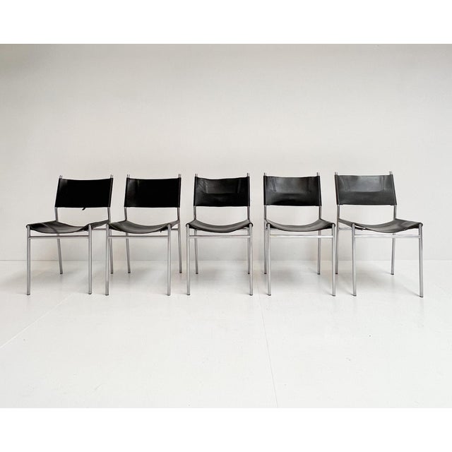 1960s Vintage SE06 Chairs by Martin Visser for T Spectrum, 1960s, Set of 5 For Sale - Image 5 of 18