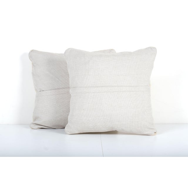 Striped Kilim Pillow Cover - a Pair For Sale - Image 4 of 4