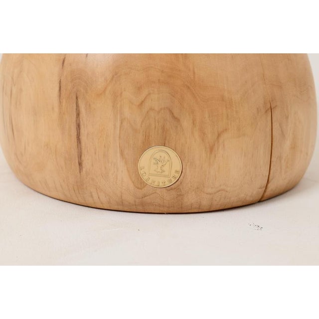 Wood Sculptural Side Table in Wood by Logniture For Sale - Image 7 of 13
