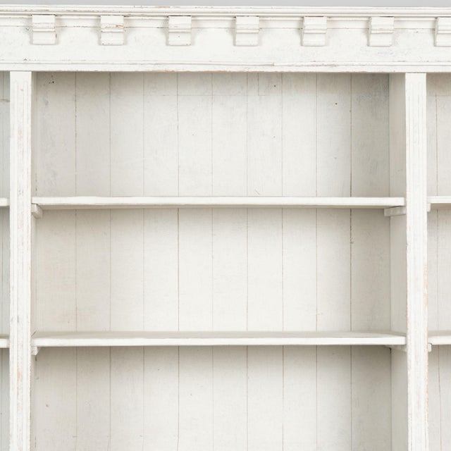 Late 19th Century 19th Century Large White Danish Bookcase Display Cabinet For Sale - Image 5 of 18