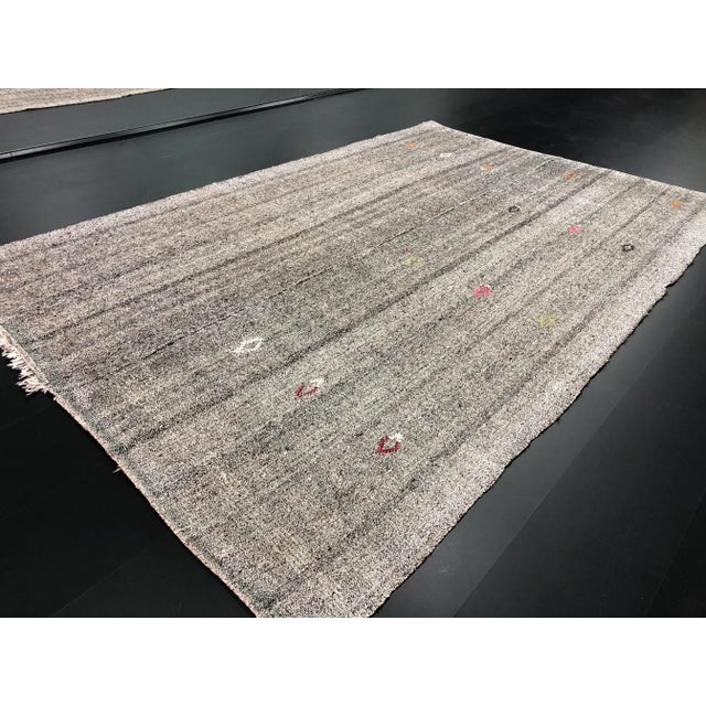 1960s Vintage Turkish Kilim Rug - 7′3″ × 11′6″ For Sale In Phoenix - Image 6 of 11