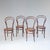 Rare Set of four Labeled Austrian Bentwood & Cane Dining Chairs by Josef Hoffmann - Austria early 1900s. This exceptional...