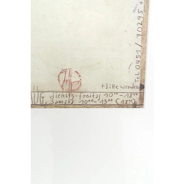 Horst Janssen, Floral Still Life, Aluminum For Sale - Image 6 of 8