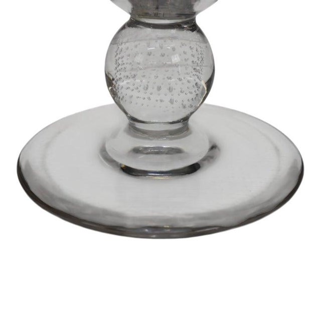 Late 19th Century Figural Fish Etched Glass & Crystal Base Table Lamp For Sale - Image 6 of 8