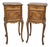 French Walnut Bedside Lamp Tables, 1880, Set of 2 For Sale