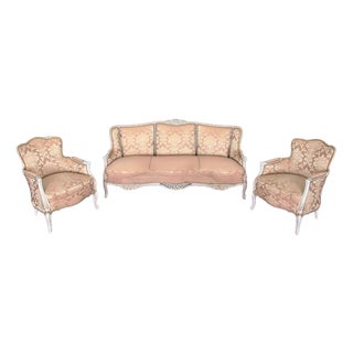 Louis XV Rococo Sofa Set, Set of 3 For Sale