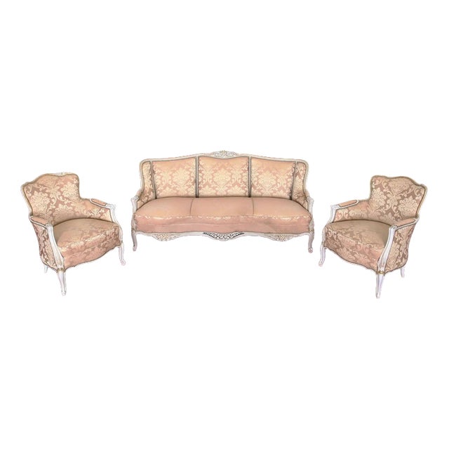 Louis XV Rococo Sofa Set, Set of 3 For Sale