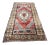1960s Vintage Tribal Handmade Floral Wool Rug- 4′2″ × 8′5″ For Sale