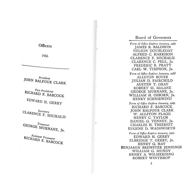 Traditional Piping Rock Club Locust Valley Long Island 1966 Annual For Sale - Image 3 of 9