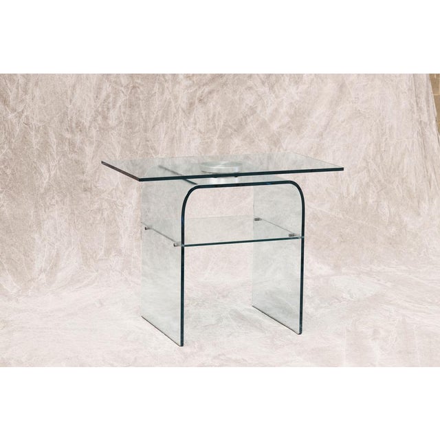 Italian Mobile Table in Crystal from Fiam, 1983 For Sale - Image 6 of 11
