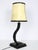 Metal Black Leather Lamp by James Adnet, 1950s For Sale - Image 7 of 13