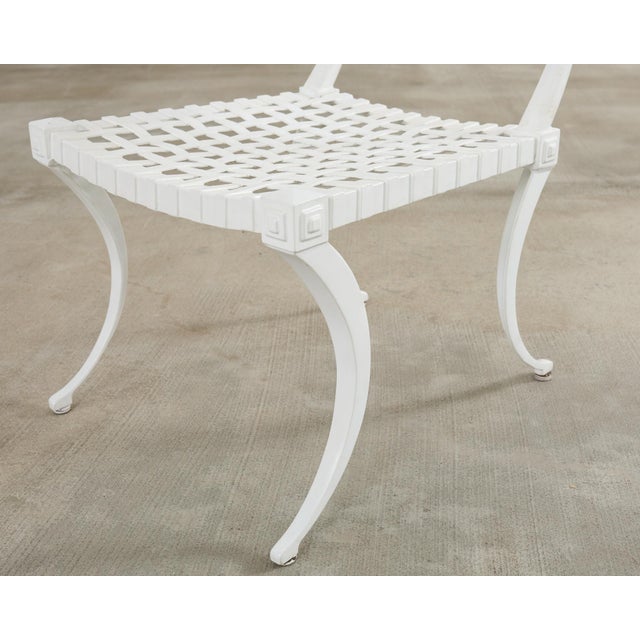 Thinline Garden Dining Table and Four Neoclassical Klismos Chairs For Sale - Image 10 of 12