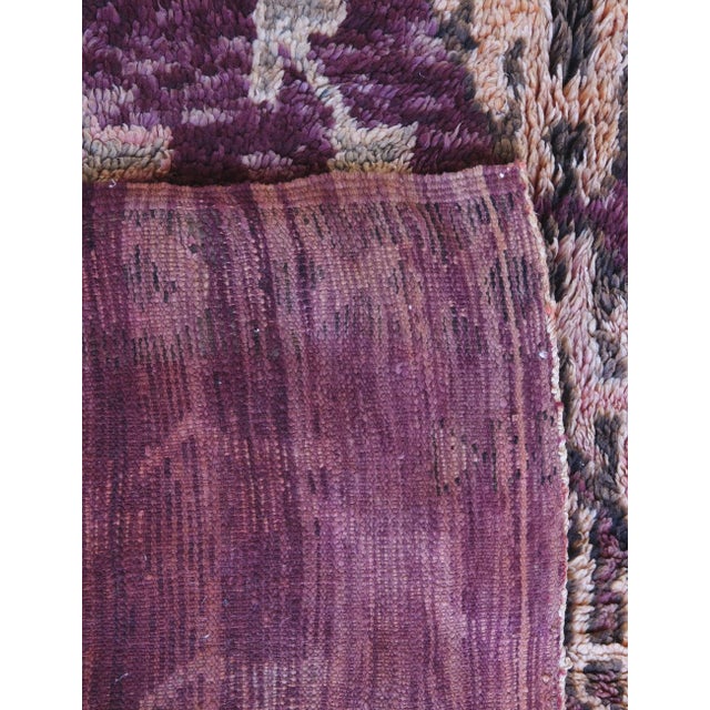 Tribal 1960s Moroccan Boujaad Wool Rug - 10.1 X 6.2 Ft For Sale - Image 3 of 9