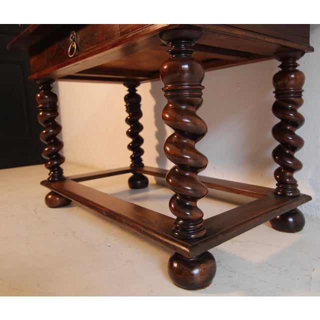Late 19th Century French Louis XIII Walnut Side Table For Sale - Image 9 of 18