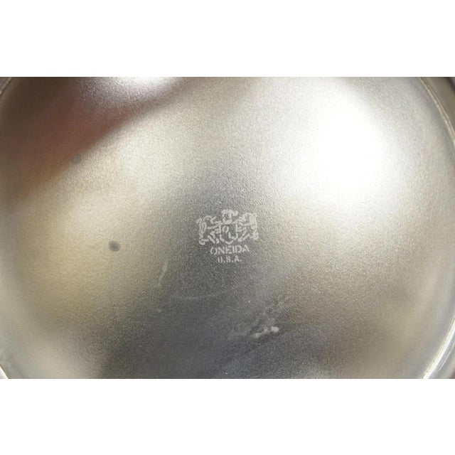 Vintage Oneida Victorian Silver Plated Punch Bowl Champagne Chiller Ice Bucket For Sale - Image 10 of 11