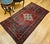 1900 - 1909 Vintage Persian Hamadan Rug, Hand-Knotted Wool, Geometric Medallion Pattern, Moss Green & Red, 4x7 For Sale - Image 5 of 18