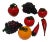 Contemporary Solid Glass Fruits and Vegetables - Set of 8 For Sale