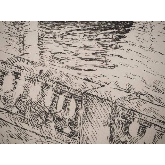 Henri Lebasque, The Quai d'Orsay Bridge, Original Engraving For Sale - Image 4 of 6