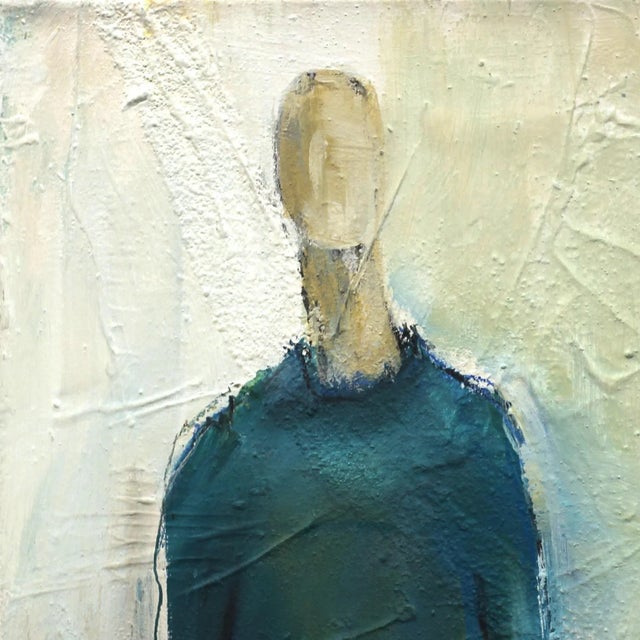 Blurring the distinction between figure and abstract paintings, Swiss artist Edith Konrad’s spectral forms - human in...