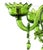 Green Contemporary Translucent Green Murano Glass Chandelier For Sale - Image 8 of 9