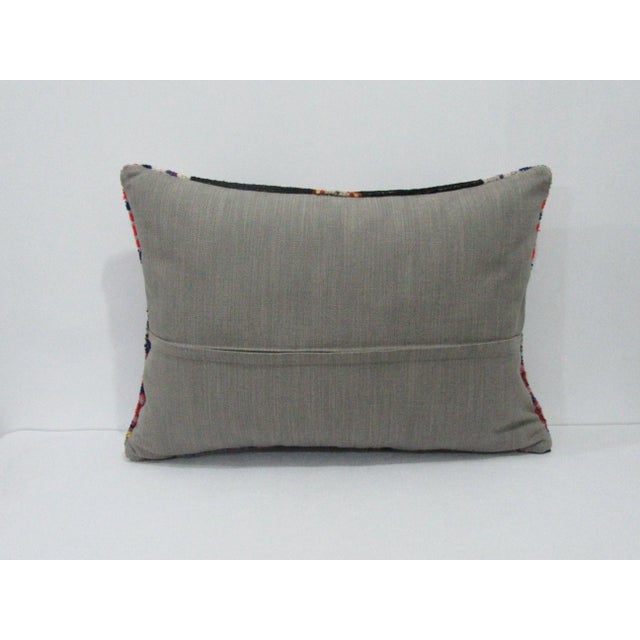 Mid-Century Modern Purple & Black Pillow Cover For Sale - Image 3 of 4