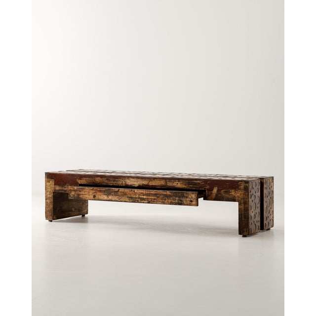 Chinoiserie Coffee Table with Two Drawers, Antique, India, 20th Century For Sale - Image 16 of 16