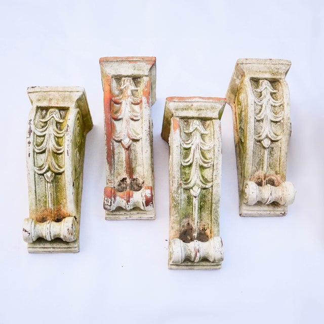 9th Century 8 Architectural Terracotta Brackets, Set of 8 For Sale - Image 3 of 8