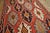 1900s Red Geometric Antique Caucasian Kilim Rug 6'0" X 11'8" Knotted Wool Carpet For Sale - Image 10 of 12