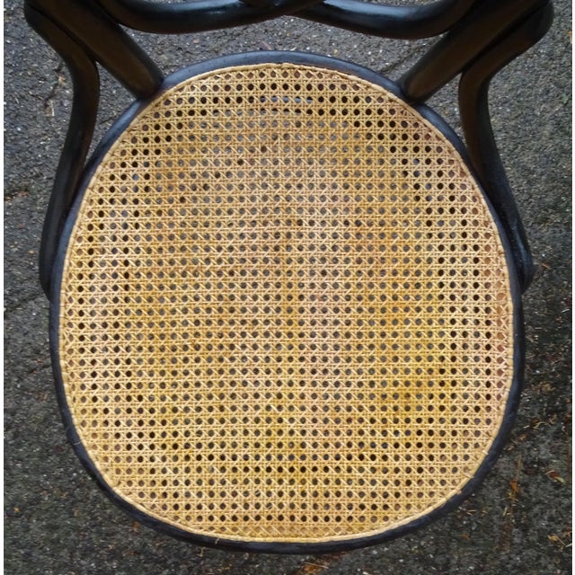 Black Art Nouveau No. 22 Chair from Chevallier Fiume, 1885 For Sale - Image 8 of 18