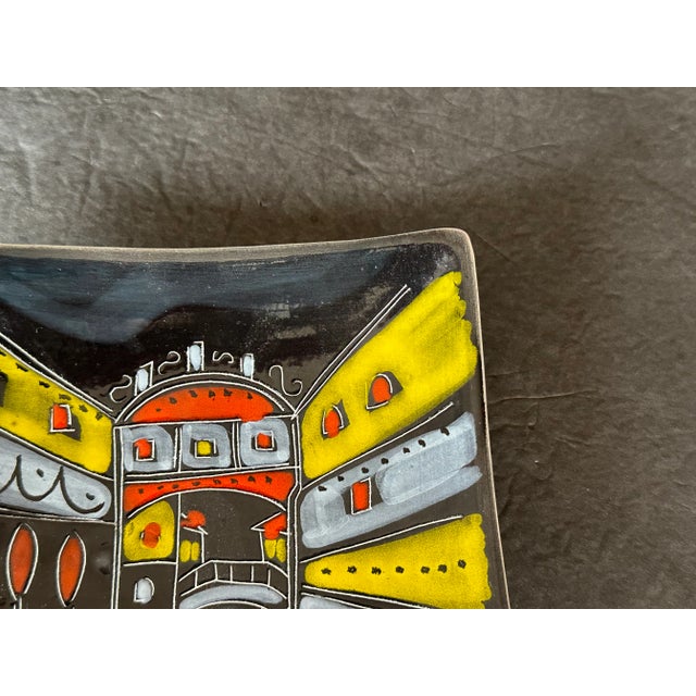 Ceramic Modern Italian Pottery Ashtray or Wall Plate For Sale - Image 7 of 12