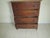 Brown 1960s Vintage British Colonial Style Wood Chest 4 Drawer Dark Tone For Sale - Image 8 of 12
