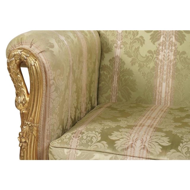 French 19th Century Style Italian Giltwood Love Seat For Sale - Image 3 of 5