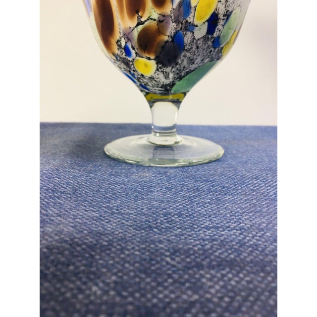 Mid-Century Modern German Multicolor Blown Glass Bowl, 1970s For Sale - Image 4 of 6
