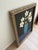 2020s Large Original Primitive Painting of Cheerful Flowers in a Blue Vase For Sale - Image 5 of 7