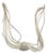 1990s Silapada Multi Strand Liquid Silver Necklace With Hammered Sterling Silver Pendant For Sale