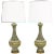 Charcoal-Glazed Chalkware Rococo Table Lamps - a Pair For Sale
