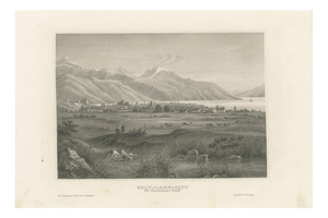 Joseph Meyer and Hermann Meyer, Salt Lake City Mormon Settlement, 1850, Steel Engraving