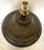 Metal Mid-Century Modern Pleated/ Ribbed Metal Gourd Large Table Lamp For Sale - Image 7 of 13