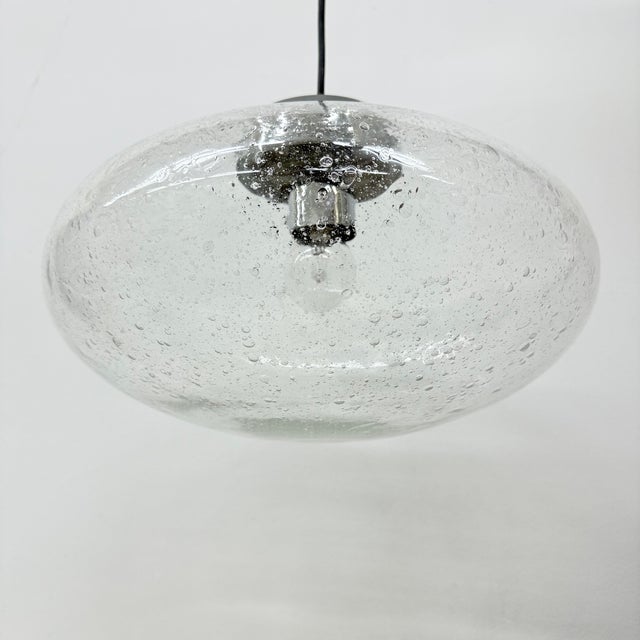 Glass and Chrome Pendant Lamp from Kaiser Leuchten, 1970s For Sale - Image 10 of 18