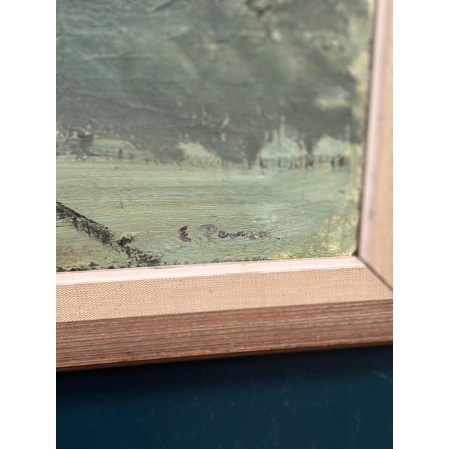 Einar Persson, Coastal Motif, 1950s, Oil on Panel, Framed For Sale - Image 6 of 18