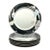 1980s Mikasa “Charisma, Black” Set of 6 Porcelain Salad Plates For Sale