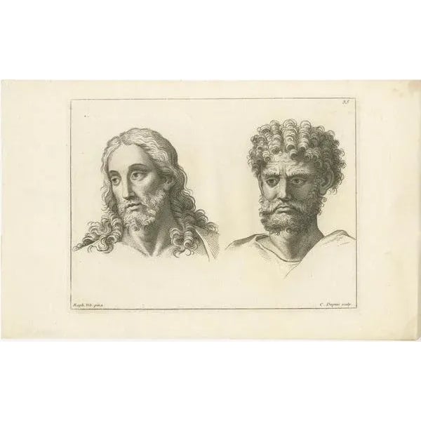 C. Dupuis, Dualities of Raphael, 1740, Print For Sale - Image 3 of 7