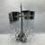 Silver Ombre and Silver Band Pilsner Stemware Set With Caddy by Vitreon Queen Lusterware - Set of 7 For Sale In Sacramento - Image 6 of 12