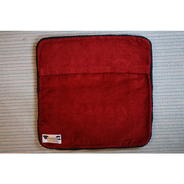 Vintage Judi Boisson 2003 “Camp Canoe” Hand-Hooked Pillow Cover—Unused For Sale - Image 11 of 18