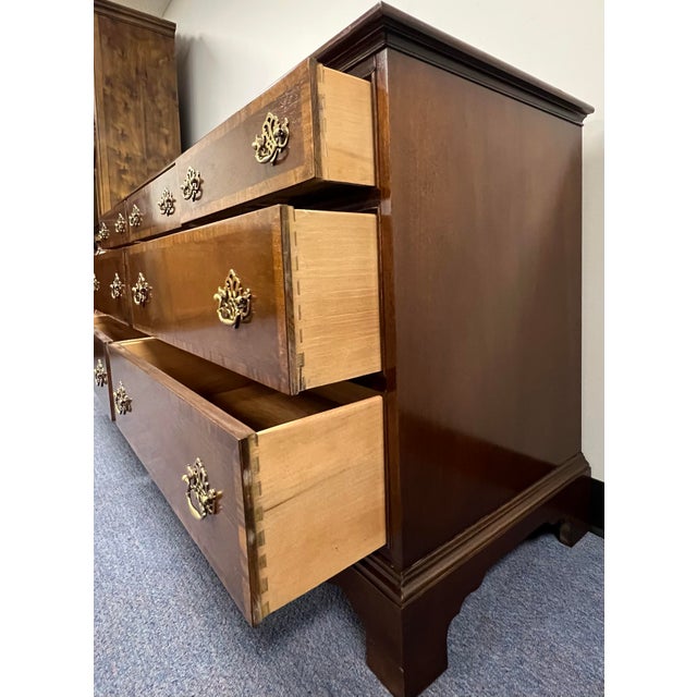 Brown Hickory White American Masterpiece Collection 7 Drawer Dresser For Sale - Image 8 of 12